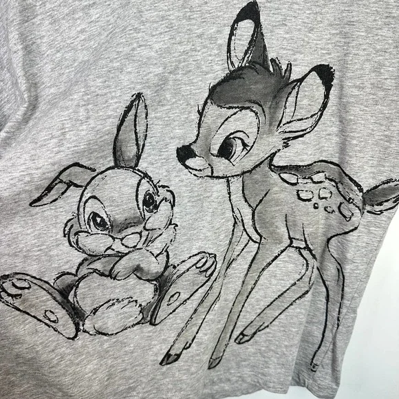 Disney Bambi Thumper Shirt Gray Medium - Picture 4 of 8